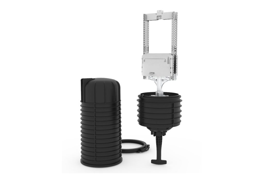 The CommScope FIST™ Modular Splice Closure (FIST-MSC) fiber splice enclosure